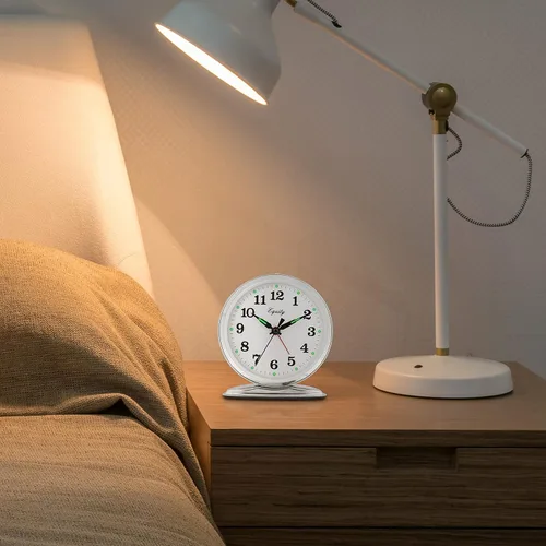 Miniatura 5 de La Crosse Technology 24014, reloj despertador a cuerda, campana fuerte, cromado, Cromo, Plateado, 1