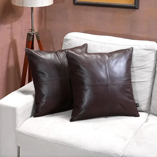 Miniatura 19 de Funda de almohada de piel de cordero – Funda de cojín para sofá, fundas decorativas para sala de estar o dormitorio de 20 x 20 pulgadas – Caja