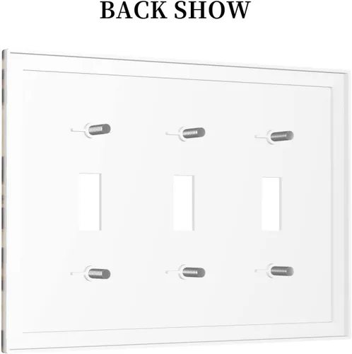 Miniatura 482 de Placa de Interruptor de Luz Azul de 1 Gang, Placa de Pared Decorativa de Palanca Individual, Cubierta de Placa de Pared de Palanca, Placa Frontal
