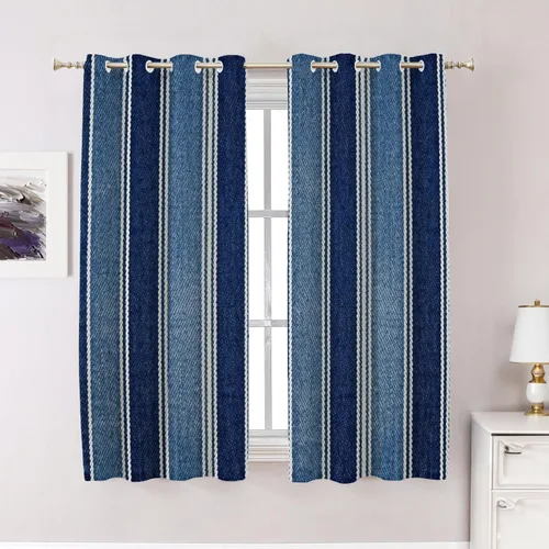 Miniatura 91 de Cortinas opacas de poliéster multicapa para cafetería, con diseño de diamantes, 2 unidades, 26 x 24 pulgadas