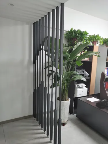 Miniatura 8 de LZMZMQ Divder - Divder de habitación de metal para decoración de columna, pantalla divisora de habitación negra extra alta, rústico y moderno, 1