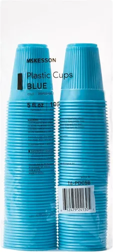 Miniatura 6 de McKesson Vasos de plástico desechables, vasos para beber, polipropileno, azul, 5 onzas, 100