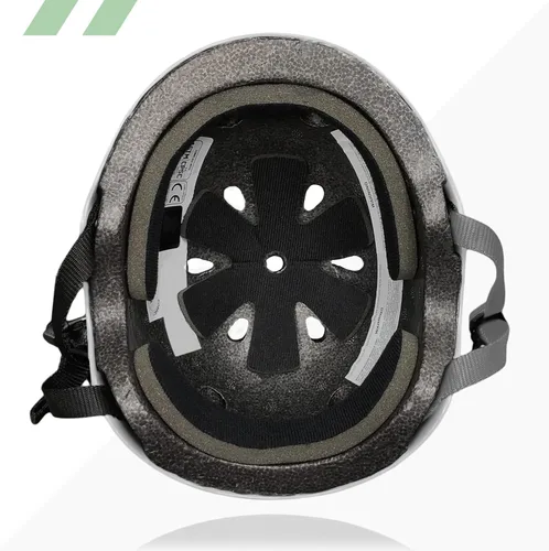 Miniatura 3 de Casco Multideporte Triple Certificado 80Six - Ideal para Bicicleta, Monopatín, Patineta, Patines en Línea y Patinaje en Línea Blanco mate