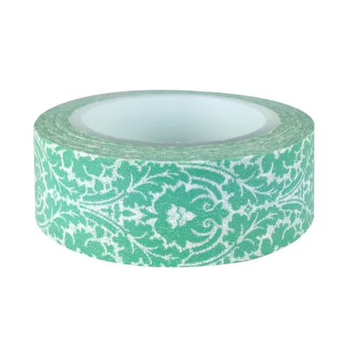 Miniatura 3 de Wrapables Damasco japonés washi cinta adhesiva - hoja vintage negra Negro Hoja Vintage