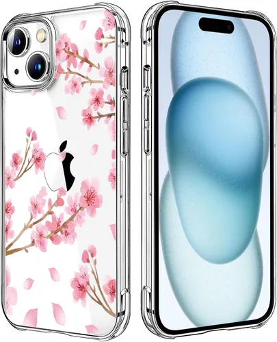 Miniatura 126 de Funda transparente de girasol compatible con iPhone SE 2022 SE 2020 7 8, funda trasera floral para niñas y mujeres, funda protectora transparente