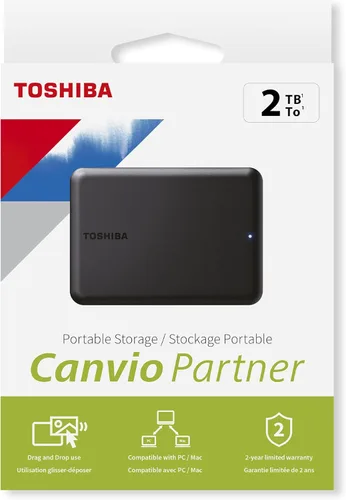 Miniatura 9 de Toshiba Canvio Partner - Disco duro externo portátil de 2.5 pulgadas, compatible con USB 3.2, Mac y Windows. Xbox, PS4, PS5