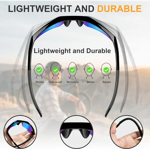 Miniatura 4 de Gafas de seguridad con protección UV para hombres, antiarañazos, conformes a ANSI z87+, gafas protectoras de goma antideslizante con patillas