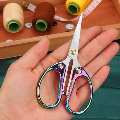 Miniatura 3 de Tijeras de bordado de acero inoxidable de 4.5 pulgadas para costura, tijeras pequeñas y afiladas para manualidades, trabajo de arte, herramienta