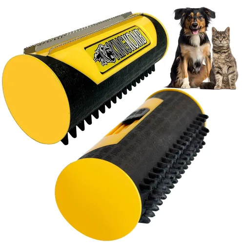 King Kanine Deshedding - Cepillo de limpieza para perros, gatos, perros y caballos, peine para mascotas para aseo y eliminar el pelo suelto,