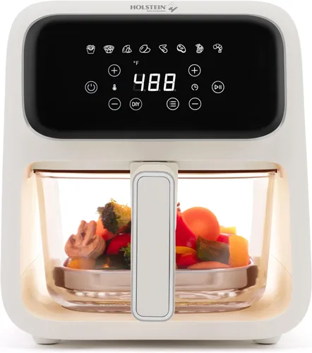 Miniatura 11 de Holstein Housewares 3.7QT Freidora de aire digital. Tecnología de aire caliente y revestimiento antiadherente libre de PFOA para usar menos aceite