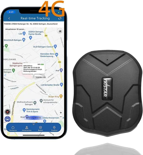 TKSTAR - Rastreador GPS 4G para vehículos, localizador magnético oculto de GPS para automóvil, dispositivos de seguimiento de vehículos en tiempo