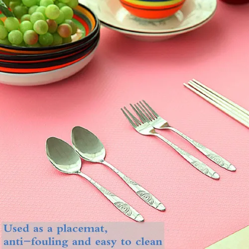 Miniatura 3 de Revestimiento para estantes, revestimientos de cajones para cocina, no adhesivo, resistente al agua, agarre fuerte, fácil de limpiar y recortar