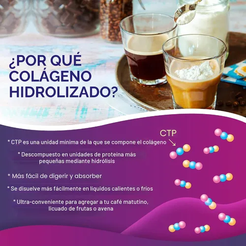 Miniatura 6 de NATURE TARGET Polvo de Péptidos de Colágeno Múltiple - Tipo I, II, III, V, X - Péptidos de Colágeno Hidrolizados con Vitamina C y Ácido Hialurónico