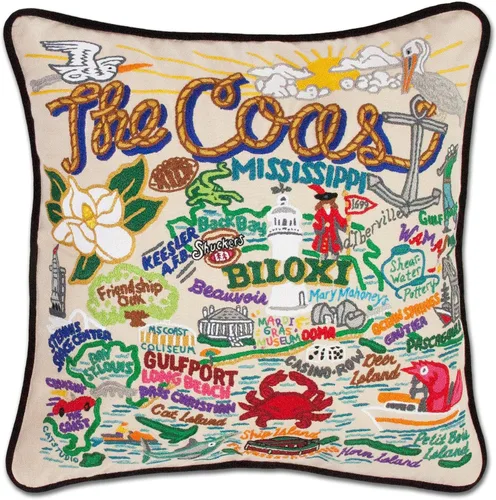 Miniatura 124 de Catstudio Almohada decorativa bordada a mano de Texas