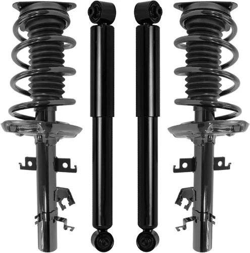 Miniatura 106 de Detroit Axle - Puntales y Amortiguadores para Chevy Traverse Buick Enclave GMC Acadia Saturn Outlook 2007-2012, 2 puntales delanteros con resorte