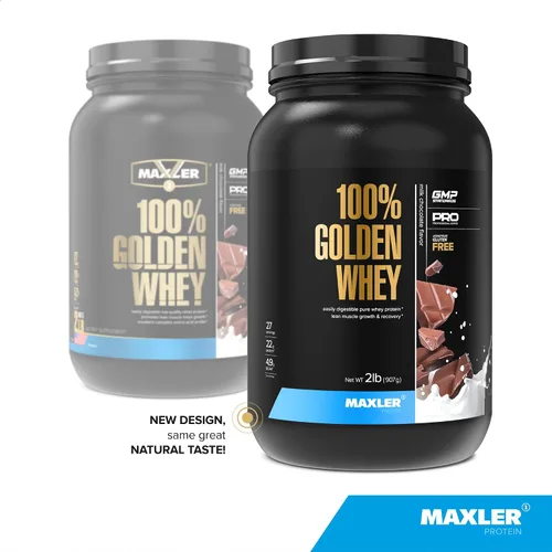 Miniatura 2 de Maxler 100% proteína de suero de leche dorada – 0.76 oz de proteína de suero de alta calidad en polvo por porción – Pre-post Intra entrenamiento