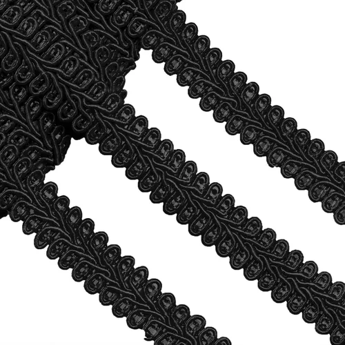 Jutom Gimp - Trenza de 1/2 pulgada, 20 yardas, tejido de poliéster, adorno decorativo para disfraces, manualidades, costura, cortina, decoración,