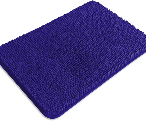 Miniatura 323 de Alfombra de baño pequeña de 12 x 18 pulgadas, lavable y absorbente, antideslizante, alfombra de baño de felpilla gruesa y suave para baño, ducha