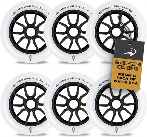 Miniatura 7 de Flying Eagle Crocanti Speed - Juego de ruedas de 4.331 in en línea para interiores, accesorios de patinaje para mujeres y hombres, para ruedas