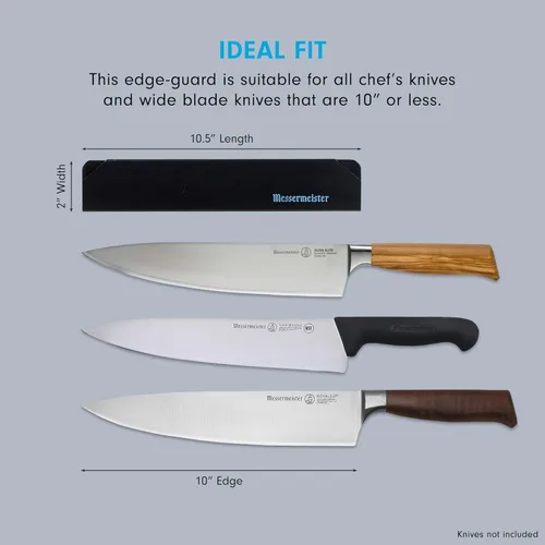 Miniatura 3 de Messermeister Protector de Filo de Chef de 10", Negro - Protector de Cuchillos Elegante y Funcional para Cuchillos de Chef y de Hoja Ancha - 2