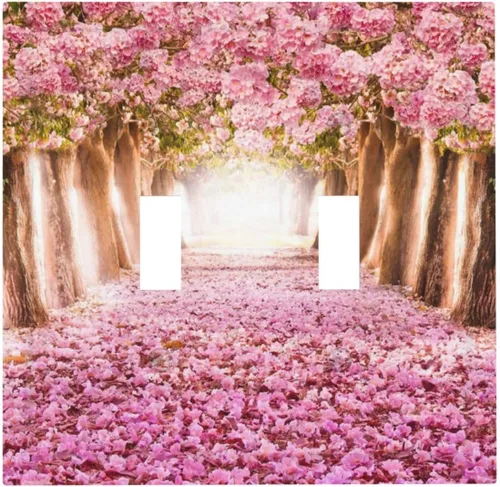 Miniatura 69 de Cubiertas de placa de pared de 3 gang con interruptor de luz de triple palanca, en negro y dorado con esplendor de oro rosa, estampado floral