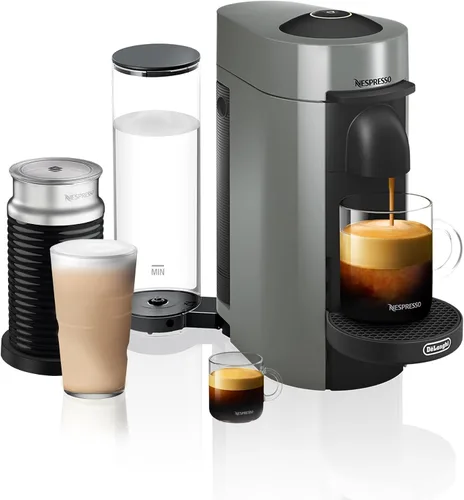 Miniatura 15 de Nespresso VertuoPlus - Máquina de café y espresso con espumador de leche de De'Longhi, negro mate Negro tinta
