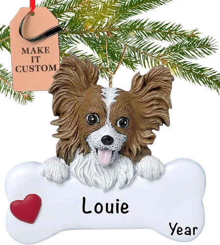 Miniatura 28 de Adorno personalizado de hueso de perro Doberman Pinscher 2025 Personalización gratuita las 24 horas Adornos de Navidad de la primera Navidad