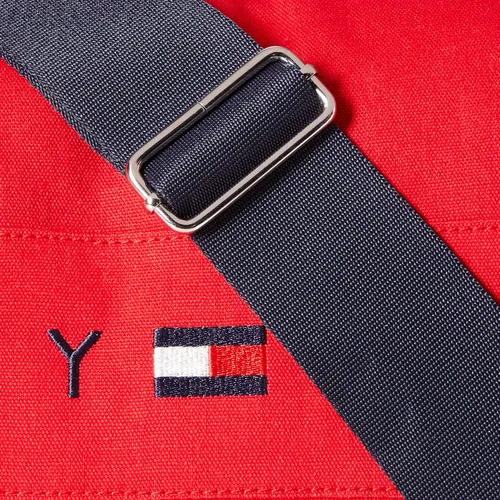 Miniatura 4 de Tommy Hilfiger Bolso de lona Jackson para hombre, Manzana roja