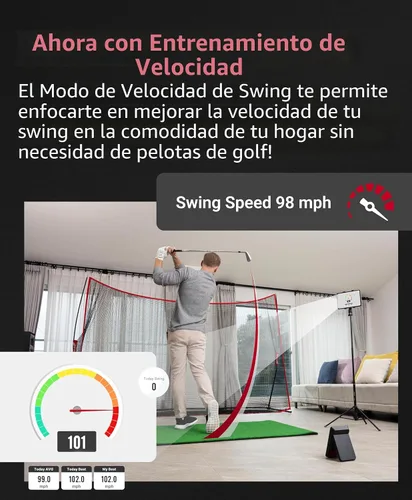 Miniatura 4 de SC4 PRO Golf Launch Monitor & 3D Driving Range Simulator Indoor and Outdoor Use Portable Golf Swing Analyzer Home Tracker with Built-in Screen