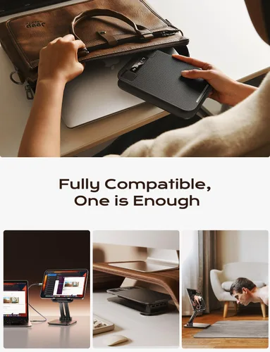 Miniatura 8 de LISEN Soporte para tableta para iPad, soporte para tablet para escritorio, accesorios de escritorio, soporte de monitor portátil para Apple iPad