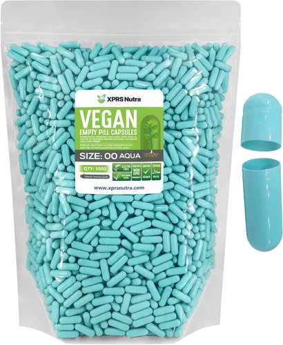Miniatura 35 de XPRS Nutra Cápsulas vacías de tamaño 00 – 100 cápsulas veganas vacías – Pastillas vacías vegetarianas – Relleno de cápsulas vegetales DIY