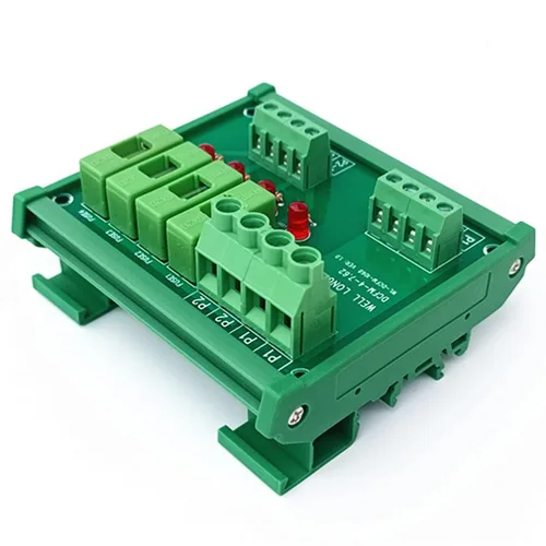 Miniatura 5 de Placa de módulo de distribución de energía con fusible de 4 posiciones para montaje en carril DIN, portafusibles de 0.197x0.787 in, con luz