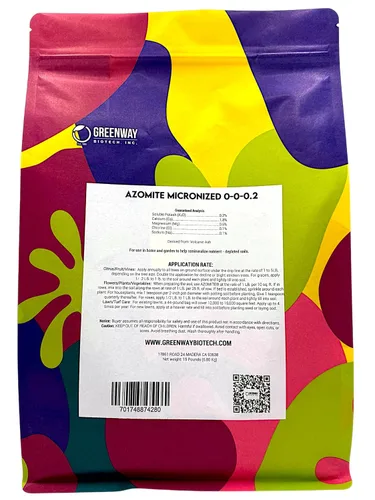 Miniatura 5 de Greenway Biotech, Inc. Azomite Rock Dust - Fertilizante orgánico de ceniza volcánica con micronutrientes y minerales traza - Fertilizantes naturales