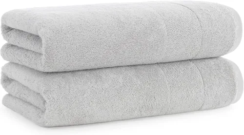 Miniatura 17 de Aston & Arden Aegean - Toallas de baño de felpa sólidas, paquete de 2, 100% algodón turco, 600 GSM, toallas de baño de gran tamaño para spa o hotel