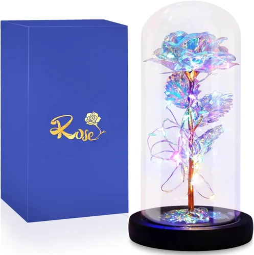 Miniatura 15 de Regalos de Cumpleaños de Rosa Flor de Mariposa Azul - Regalos para Mujeres para Ella Día de San Valentín Día de las Madres Aniversario Navidad