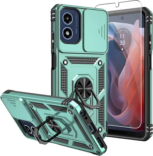 Miniatura 21 de Funda para Moto G 5G 2023, [No para la versión 2022] con protectores de pantalla y cubierta de cámara, [Grado militar] cubierta probada contra