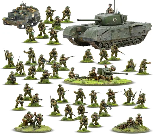Miniatura 2 de Warlord Bolt Action - Juego de iniciación del ejército británico y canadiense 1943-1945 Miniaturas de mesa 1:56 - Juego de soldados de la Segunda