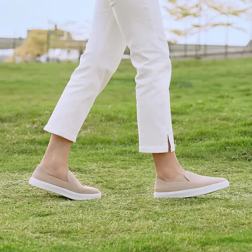 Miniatura 2 de STQ Zapatos sin cordones para mujer, transpirables, de moda, cómodos, de punto, casuales