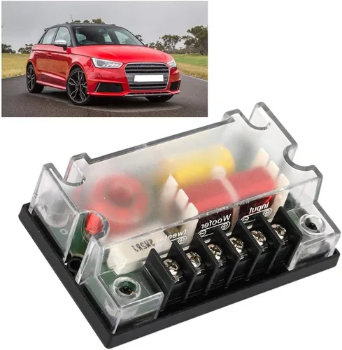 Miniatura 5 de Divisor de frecuencia de altavoz de coche, divisor de frecuencia de audio de 2 vías para automóvil, filtro de sonido, accesorios para automóviles