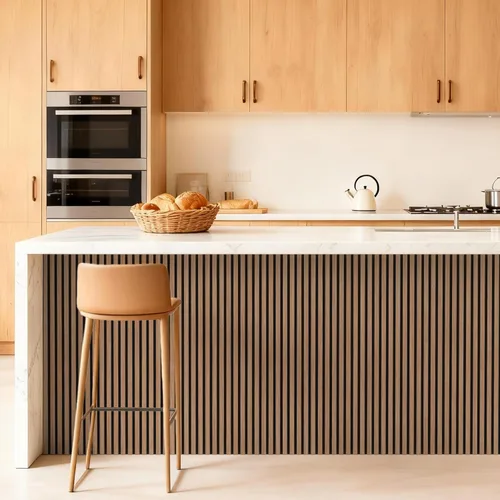 Miniatura 8 de TONOR Paneles acústicos de madera para pared con listones de madera, paquete de 2 paneles acústicos de 47.2 x 23.6 pulgadas, paneles acústicos