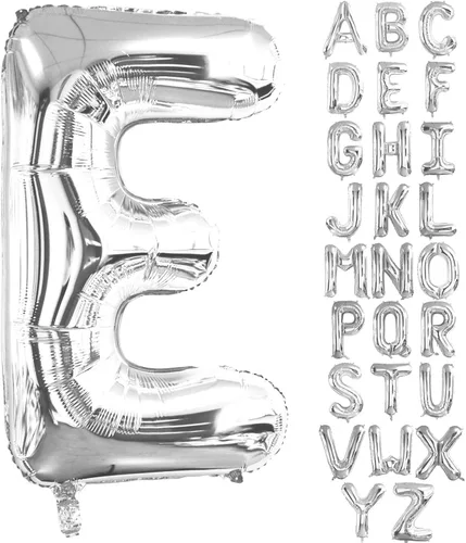 Miniatura 10 de Lovoir Globos grandes de 40 pulgadas con la letra G de color plateado de gran tamaño, globo de helio de aluminio de Mylar para fiesta de cumpleaños