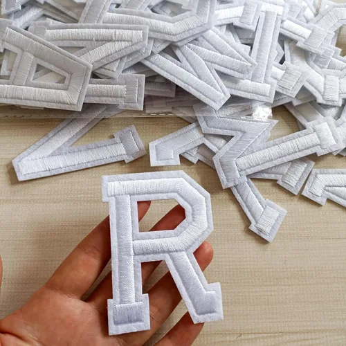 Miniatura 2 de Parches de letras para planchar de 2.9 pulgadas, 52 piezas, parches bordados con letras del alfabeto A-Z para ropa, chaquetas, sombreros, mochilas