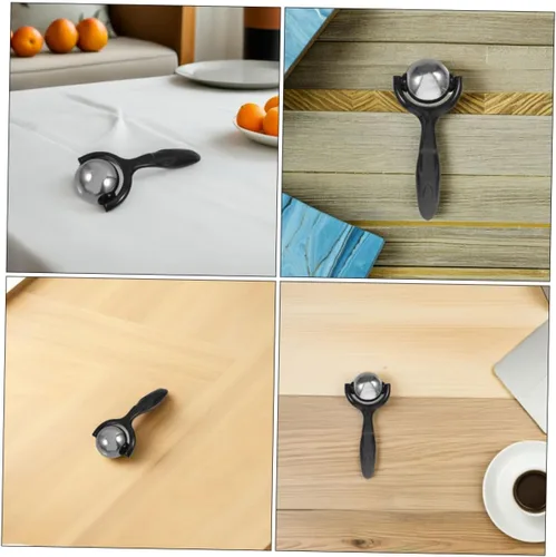 Miniatura 9 de 2 unidades de rodillo de masaje de mano de acero inoxidable con mango ergonómico para piernas, espalda, antebrazos, bolas de masaje muscular