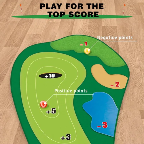 Miniatura 4 de TOY Life Alfombrilla de Juego de Golf Chipping para Interiores y Exteriores, Juegos para Adultos y Familias, Niños, Equipo de Juego al Aire Libre