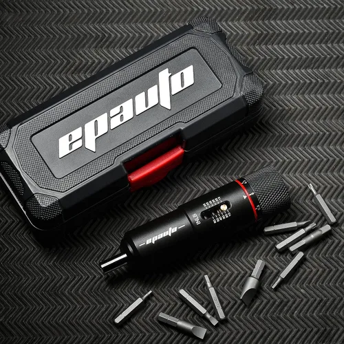 Miniatura 7 de EPAuto Destornillador manual para armas de fuego Engranajes de bicicleta, 10-65 pulgadas/Lbs - 10 bits, negro