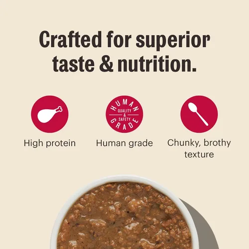Miniatura 5 de The Honest Kitchen Human Grade - Alimento húmedo picado para gatos con caldo de pollo en hueso, 5.5 onzas (paquete de 12)