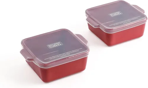 Miniatura 14 de Souper Cubes Juego de 4 platos para hornear de cerámica de 2.0-5 x 3 pulgadas para horno, fabricados en Estados Unidos, mini platos de cerámica
