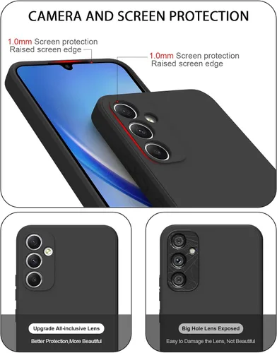 Miniatura 3 de AK Para Samsung Galaxy A34 5G, elegante funda protectora de cuerpo completo de silicona líquida delgada para Samsung Galaxy A34 5G funda de teléfono