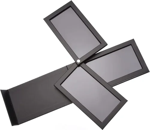 Miniatura 6 de Allwon Paleta magnética de rotación de 3 capas 3 en 1 Caja de almacenamiento vacía de paleta de maquillaje para sombra de ojos, lápiz labial, rubor