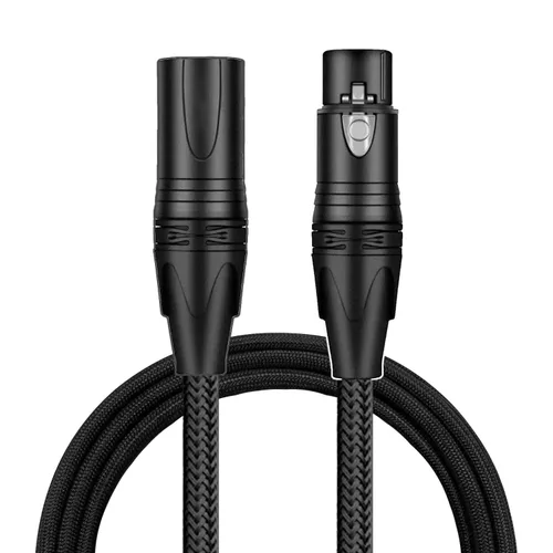 Miniatura 9 de Cable XLR a XlR de alta calidad (3 pies 1 paquete) conector de cable equilibrado con cancelación de ruido, cables de micrófono XLR de 3 pines, cable